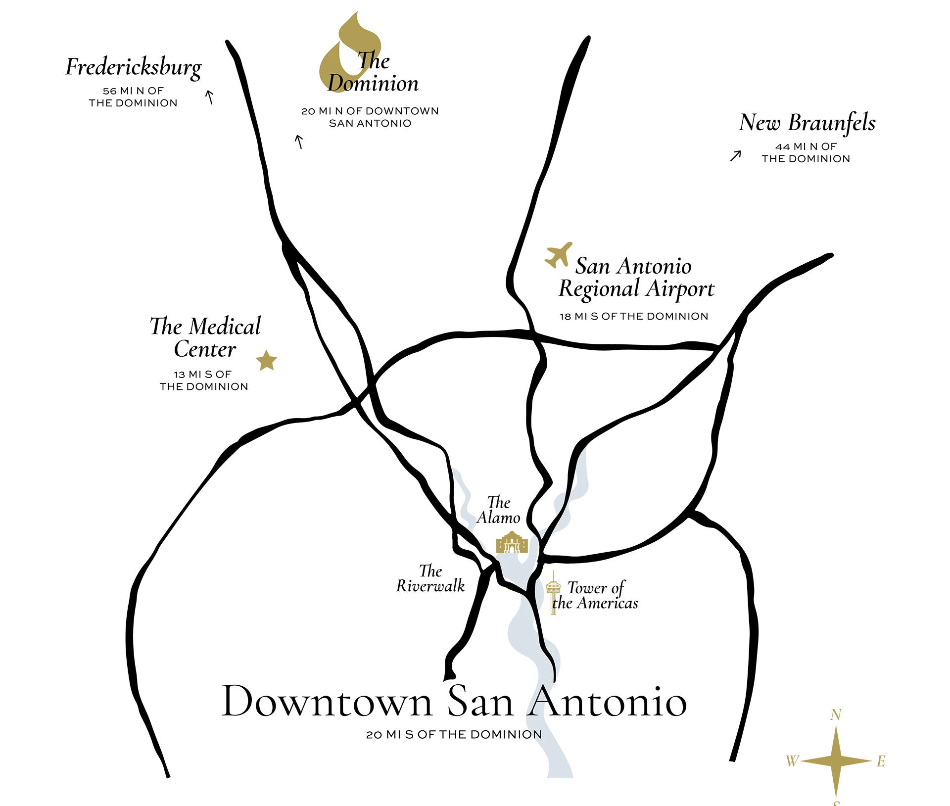 Aerial view of The Dominion San Antonio master plan